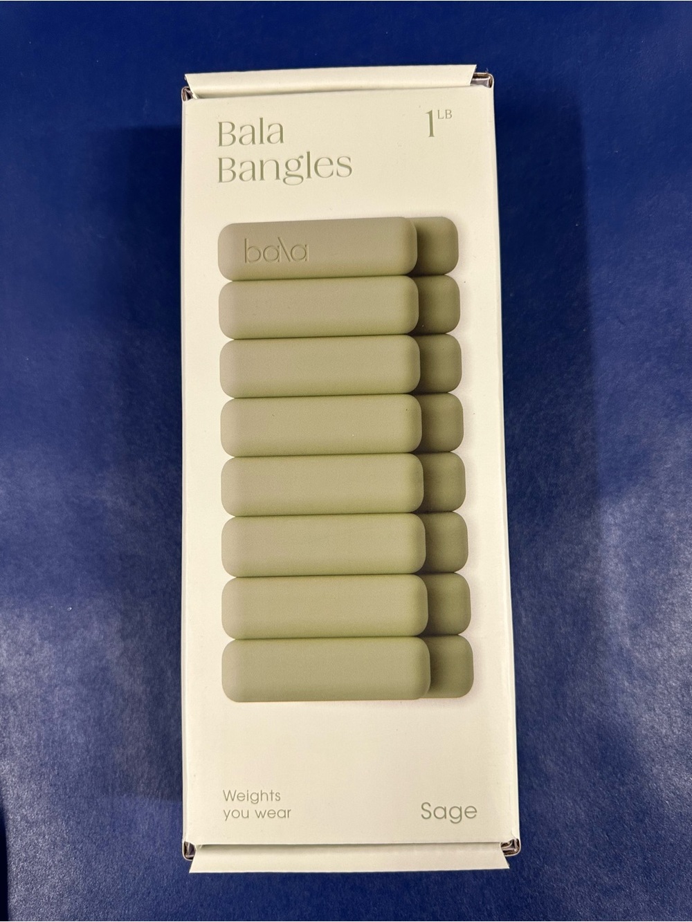New Bala Bangles Silicone Wrist/Ankle Weights - Sage Green - 1 lb.